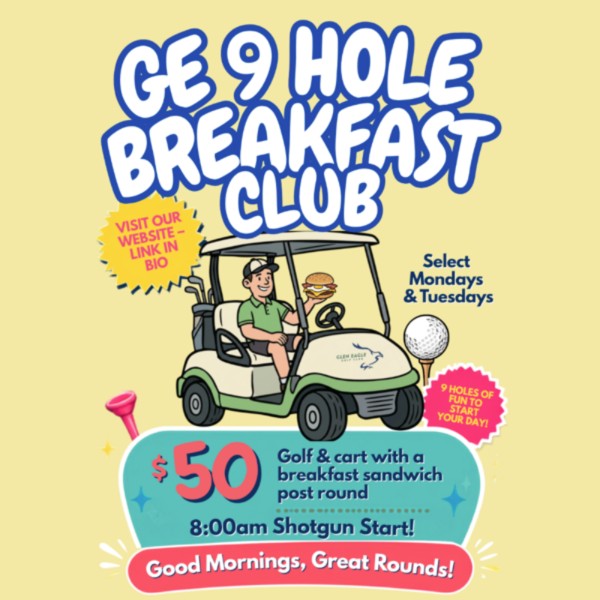 Glen Eagle 9-Hole Breakfast Club Shotgun Event August 31 2026 logo